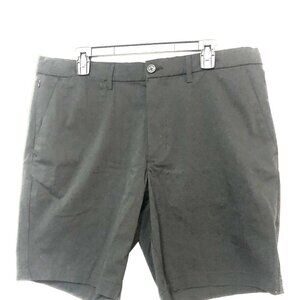 NWT Mens Flat Front Shorts Size 42 Dark Gray Stretch 9" Inseam Pockets New